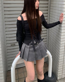 Bring Off Shoulder Muffler T-Shirt Set