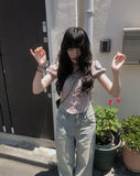 Kuya Lace Puff Short Sleeve T-Shirt