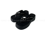 (2-WAY) EYELET FLIP-FLOP BOOTS