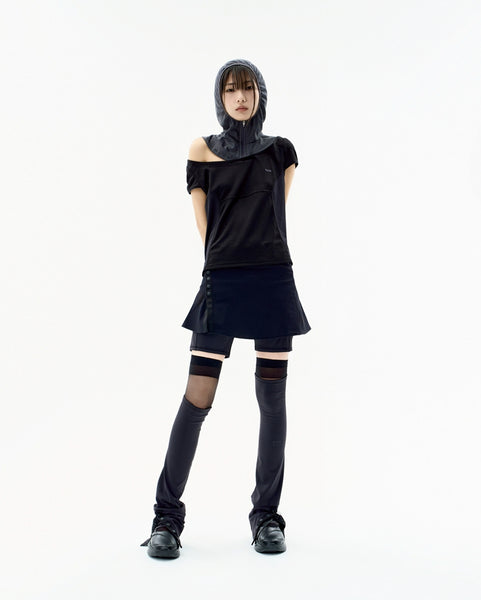 Tシャツ・カットソー OJOS : 25SS / Detachable Collar T-shirt (3colors) OJOS (オホス ) - デタッチャブル襟付きTシャツ / Detachable