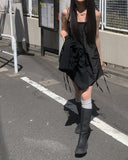 Alter Nylon Shirring Layered One Piece