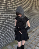 Sammy golden pleated mini skirt