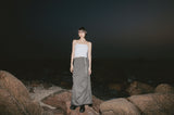 Drape Layered Maxi Skirt