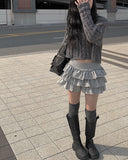 Sewa snowflake loose fit crop knit