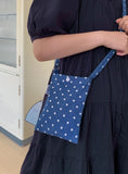 Yoonsi Dot Denim Mini Crossbody Bag