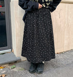 Holden corduroy dot flare skirt