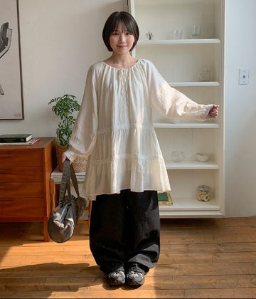 Timing Vintage Ribbon Lace One Piece