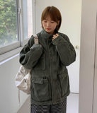 Tuto Pocket Pigment Half Bomber Jacket