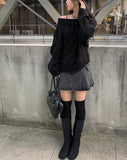 Zito Black Blue Cargo Mini Skirt