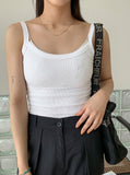 Hemt Tension Color Ribbed Sleeveless