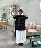 Hiview Rivet Nylon Wide Pants