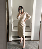 Vinta Collar Shirring One Piece