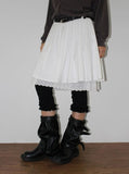 LOVELY LACE LAYERED SKIRT