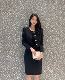 Leviel Puff Tweed Jacket