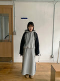 Dubs line brushed cargo long skirt