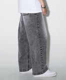 Bulky Wide Denim Pants