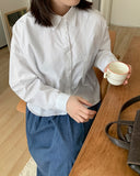 Yonin Crop Cotton Shirt