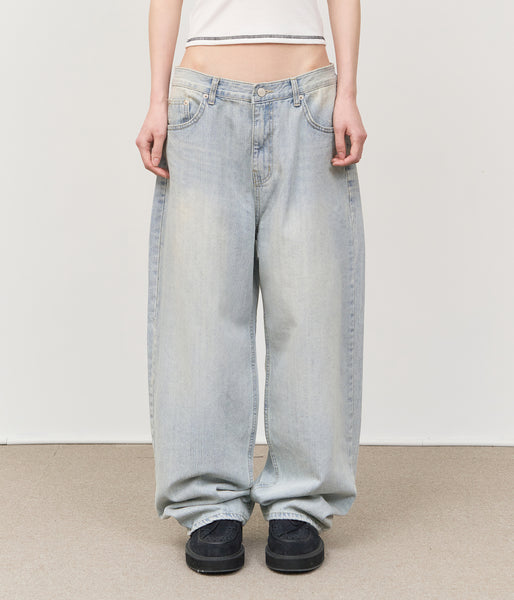 【HI FI FNK】Milk Slab Wide Denim HI FI FNK(ハイファイファンク) - ミルクスラブワイドデニム