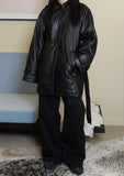 2BB QUILTING LEATHER COAT