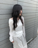 Defen Hood String Long Sleeve T-shirt