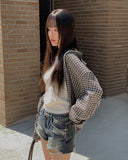 Pobi Seersucker Check Shirt