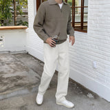 Abel collar half-zip knit