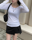 Dizzy Round Slim Long Sleeve T-shirt
