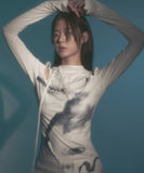 Cut-out Turtleneck Long Sleeve
