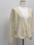 Alpaca Strap Cuffs Cardigan