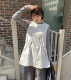 Hecon Banding Layered Midi One Piece