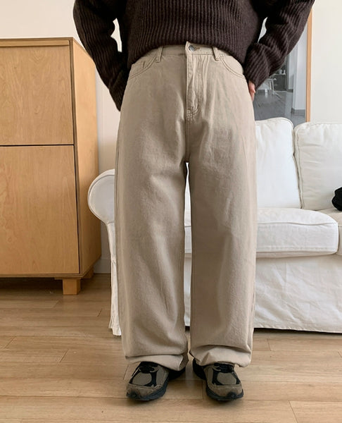 【BAON】Ritson Peach Fuzz Stitch Cotton Pants 0008_0da995c4-ce1d-4c50-b9ba-