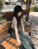 Grip Flower Cardigan Sleeveless Set