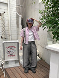Dyoho Color Crop Collar Shirt