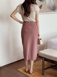 Hoyren Flap H-Line Long Skirt