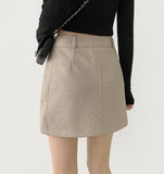 A-line Winter Mini Skirt