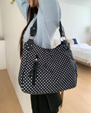 Rumin Dot Studded Big Shoulder Bag