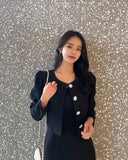 Leviel Puff Tweed Jacket