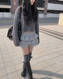 Sewa snowflake loose fit crop knit