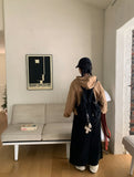 Fidio banding peach fuzz long skirt