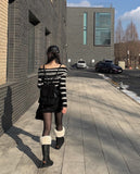 Krong Fleece Leather Mini Backpack