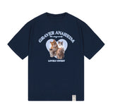 4 Lovely Cat Short Sleeve Tee