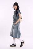 Active hooded nylon shirring zip-up