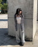 Sheer Overfit Check Shirt