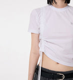 Chiffon Shirring T-Shirts