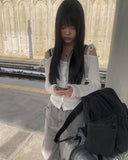 Boarding Grey Wide Denim Pants