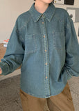 Akimo Pocket Vintage Denim Shirt