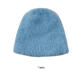FANNING ANGORA BEANIE