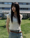 Monaca Lace Frill Blouse