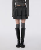Layered Pleats Skirt