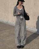 Sori Cargo Wide Denim Pants